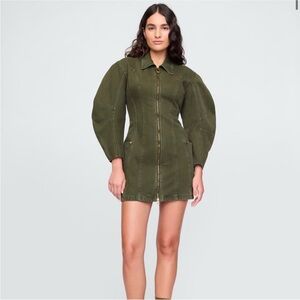 Gap x Cult Gaia Puff sleeve denim dress